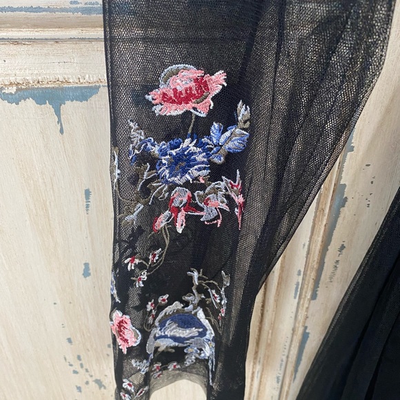 BCBG MAXAZRIA BLACK SHEER LONG COVER NWT - Picture 6 of 6